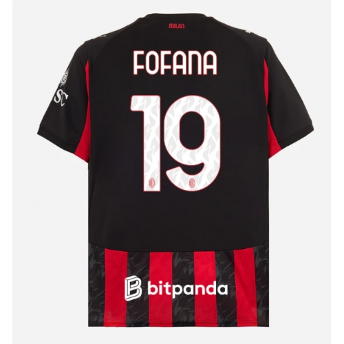 Billige Fotballdrakt AC Milan Youssouf Fofana #19 Replika Hjemmedrakt 2025-26 Kortermet Billige Fotballdrakt AC Milan Youssouf Fofana #19 Replika Hjemmedrakt 2025-26 Kortermet